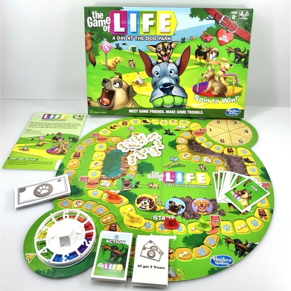 The Game of Life A Day At The Dog Park Pet Edition Board Game Exclusive Hasbro - Picture 3 of 11
